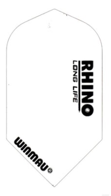 Winmau Rhino Extra Thick Flights Slim Weiß