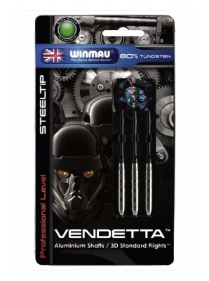 Winmau Vendetta Steeldart 24g knurled (3er-Set, 1025.24K)