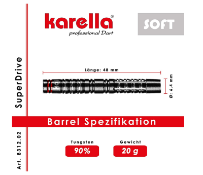 Softdart Karella SUPERDRIVE 90% Tungsten 18g