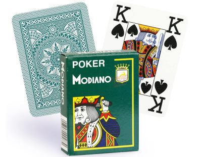 Modiano Pokerkarten Dunkelgrün 100% Plastik 4 Large...