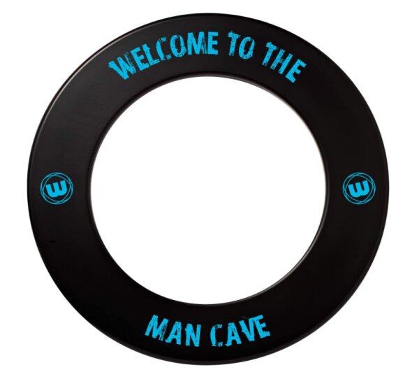 Winmau Surround (Dart-Catchring), schwarz "Man Cave" aus hochwertigem PU, Durchmesser ca. 68 cm ,