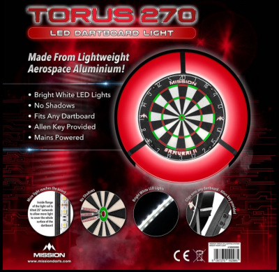 Mission Torus 270 - LED Dartboard Beleuchtung