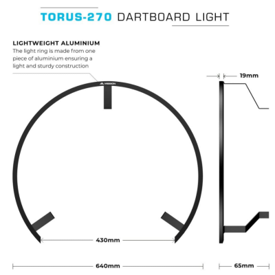 Mission Torus 270 - LED Dartboard Beleuchtung