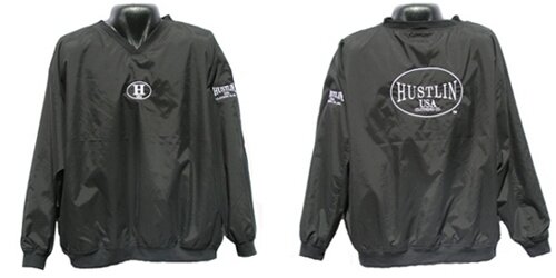 Hustlin USA Golf Jacket (black, Hustlin on back) XL