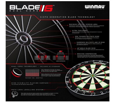 Winmau Blade 6 Dual Core Dartboard