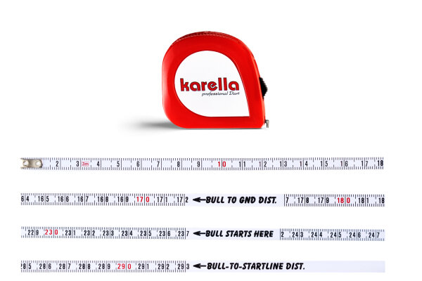 Karella Dart Maßband rot