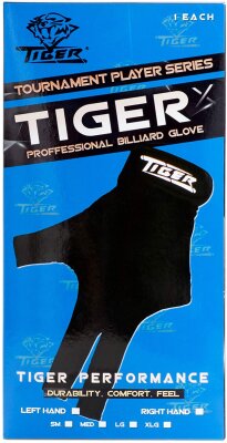 Tiger X Billard Handschuh Gr. M schwarz
