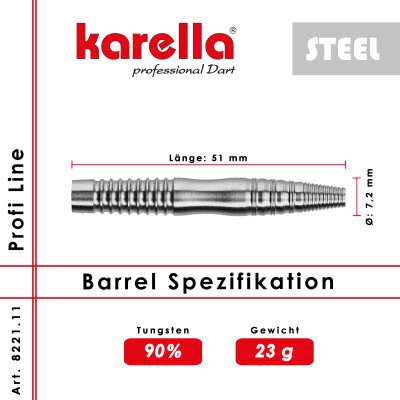 Steelbarrel Karella Profi Line PL-11 90% Tungsten
