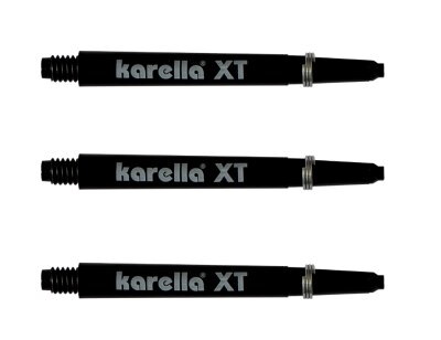 Karella XT Dartschäfte Medium Polycarbonat 48mm Schwarz