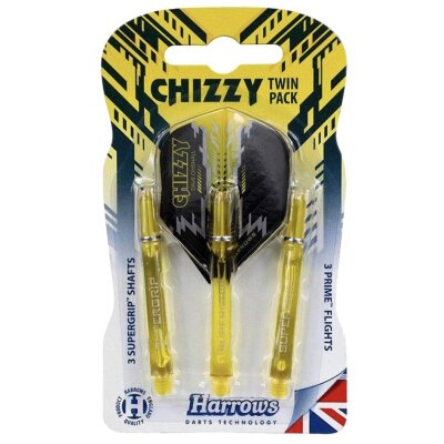 Harrows Twin Pack -  "Chizzy" Flights & Shafts