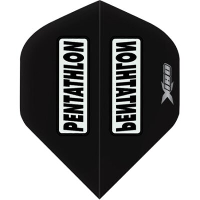 Pentathlon Flights X 180 Dartflights Standard Schwarz