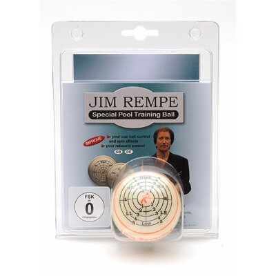 Jim Rempe Trainingsball von Aramith 57,2 m. DVD/Buch in...