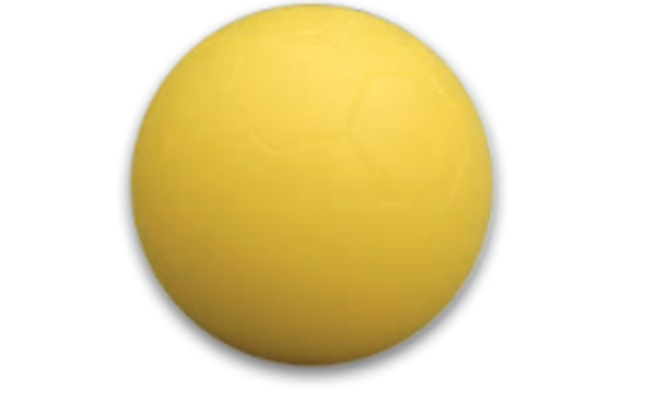 Kicker-Ball PE Hart, gelb, 34mm, ca. 19,5g