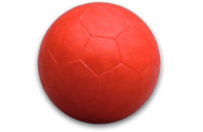 Kicker-Ball PE Hart, rot, 34mm, ca. 19,5g