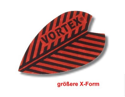 Flights Vortex, Form X (größere Form), rot