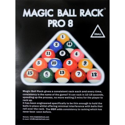 Magic Ball Rack Pro 8-Ball Aufbauschablone