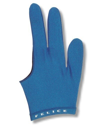 Billard-Handschuh, FELICE "BLAU", für rechte und linke Hand