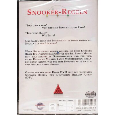 DVD Snooker Regeln