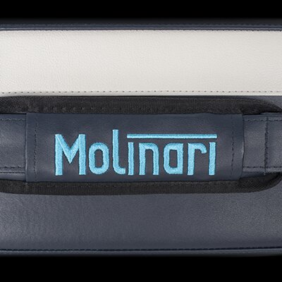 Molinari Flat Bag Billard Tasche 2/4 navy/creme 2 Queues - Pool Billiard Cue Case