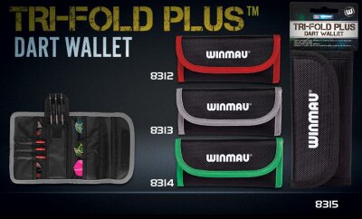 Winmau Tri-Fold Wallet Plus Darttasche 8315 schwarz