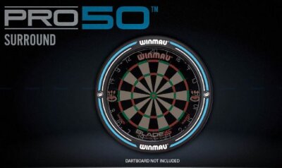 Winmau Pro 50 Dartboard Surround Schwarz/Blau