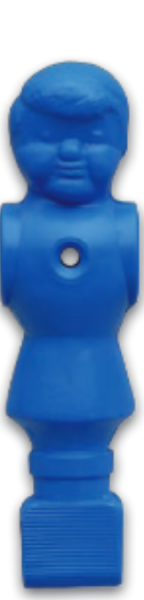 Kickerfigur, PVC, blau