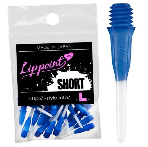 L-Style Short Lip Point TwoTone Blau 30 Stück