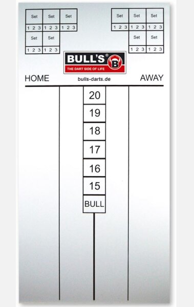 BULLS Scoreboard 60x30cm Schreibtafel