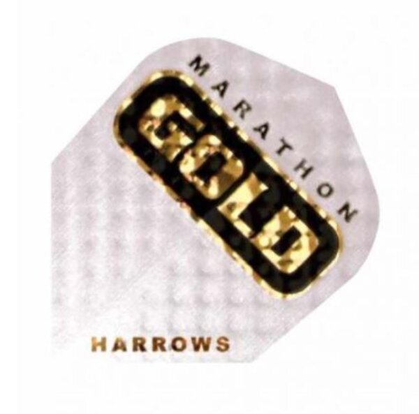 Harrows Marathon Gold Standard Flights Weiß/Gold