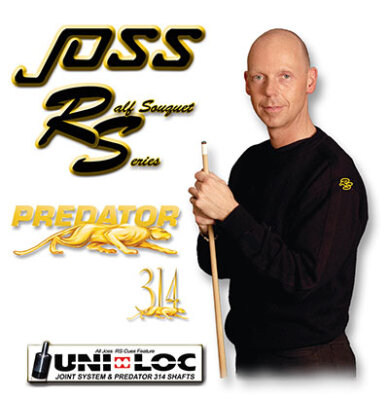 JOSS Poolqueue Ralf Souquet 10 Unilock mit Predator 314er