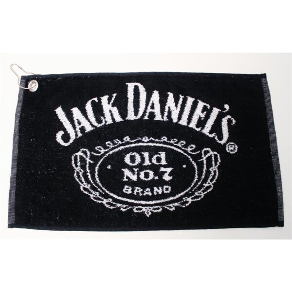 Queuepflege-Handtuch - Jack Daniels mit Oese - Bar Towel