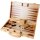 Backgammon 15" aus Holz mit Einlagen aus Holz