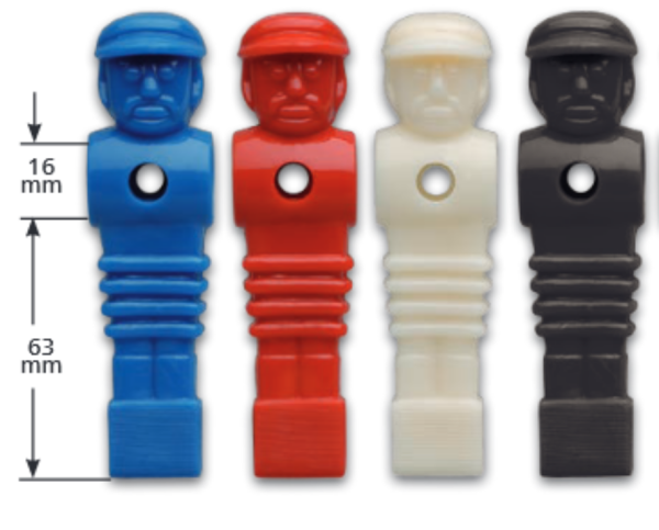 Kickerfigur 11 x Amerikanische Kickerfiguren Juggernaut Spielfigur in Blau,NEU 