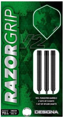 Designa Razor Grip V2 22g Steeldart Tungsten M4 Double...