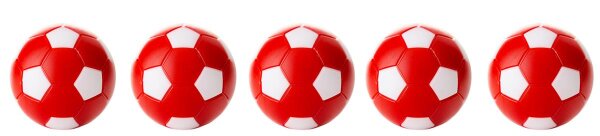 Kickerball WINSPEED-5-er Set-rot/weiß