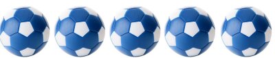 Kickerball WINSPEED-5-er Set-blau/weiß