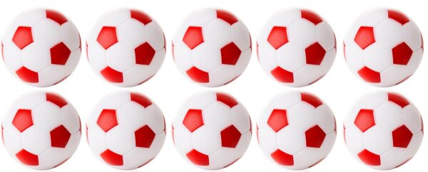 Kickerball WINSPEED-10er Set-weiß/rot