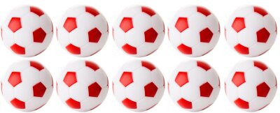 Kickerball WINSPEED-10er Set-weiß/rot