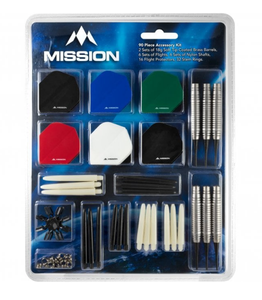 Mission Dart Accessory Kit - 90 Teile - Softdart