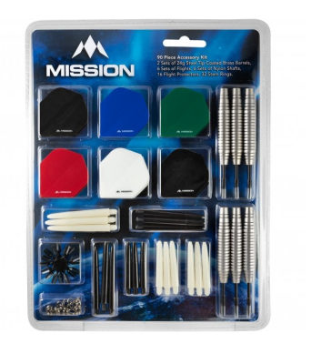 Mission Dart Accessory Kit - 90 Teile - Steeldart