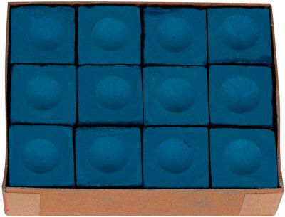 Buffalo Billard Kreide, blau Box mit 12 Stück